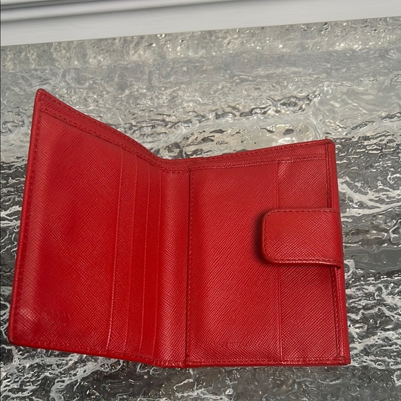 Prada Red Compact Wallet - Picture 4 of 8